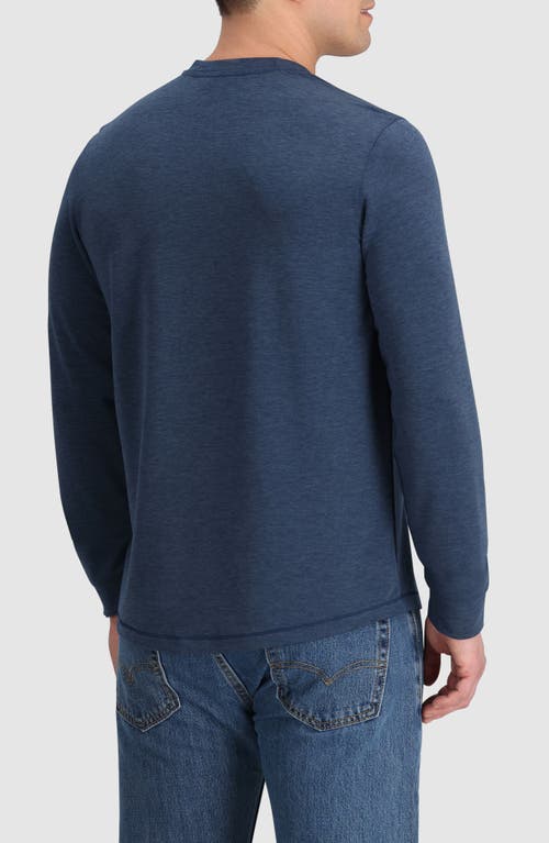 Shop Outdoor Research Aberdeen Long Sleeve Pocket Henley In Cenote Heather