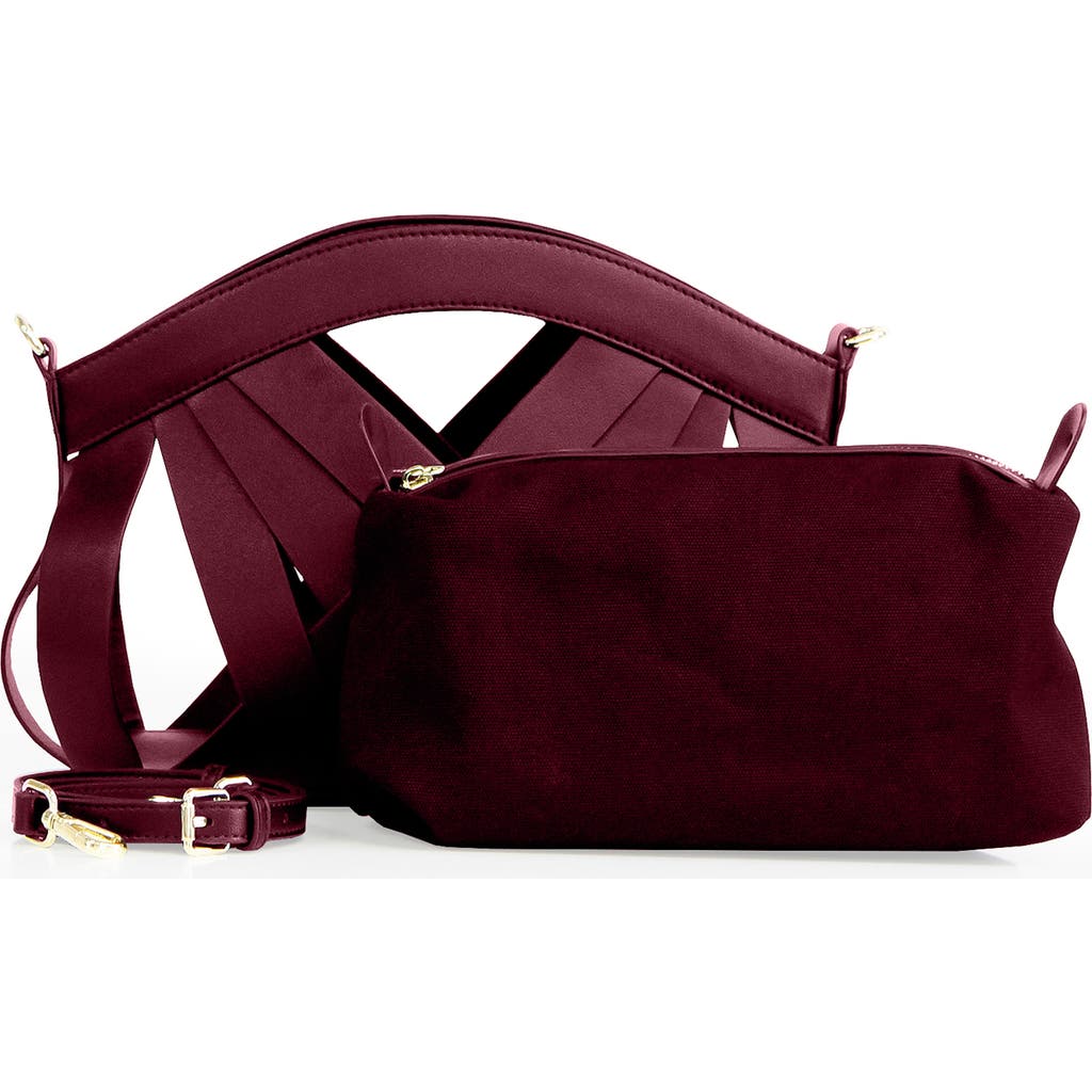 Belle & Bloom One More Night Crossbody Bag In Burgundy
