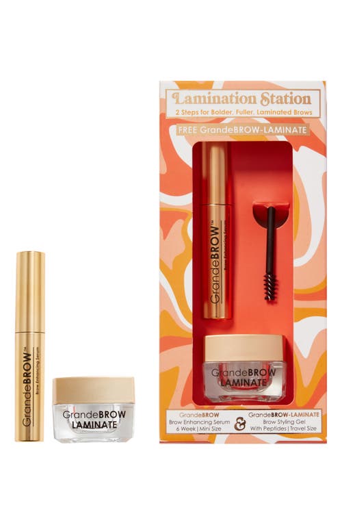 Shop Grande Cosmetics Lamination Station Brow Set $44 Value In Clear