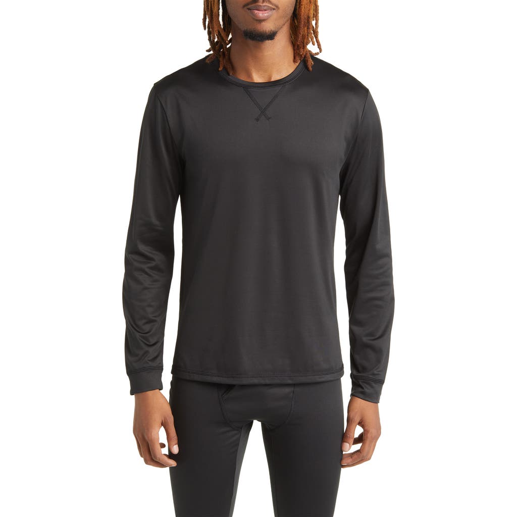 Rainforest Performance Base Layer Crewneck T-shirt In Black