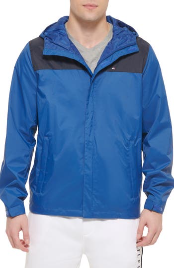 TOMMY HILFIGER TOMMY HILFIGER HOODED RAIN SLICKER JACKET