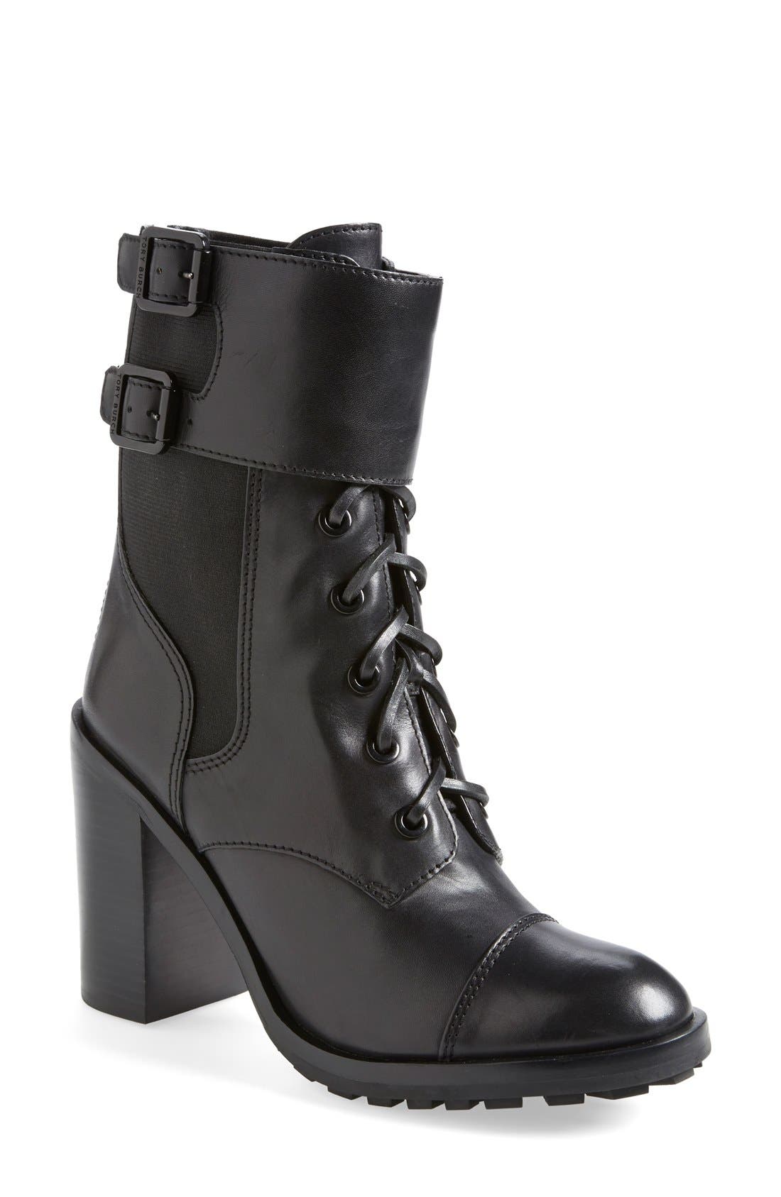 tory burch broome combat boots