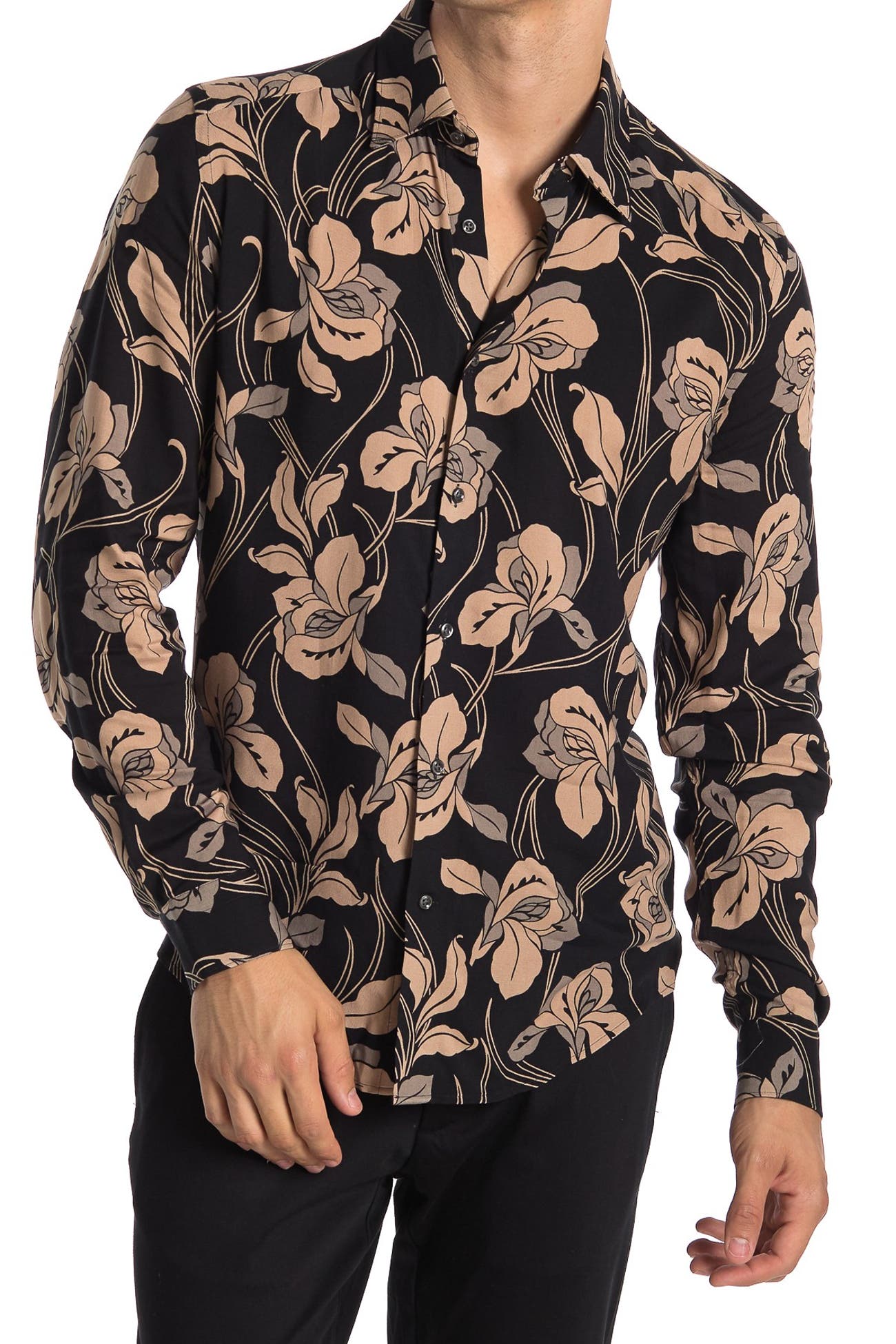 REISS | Brave Floral Print Slim Fit Shirt | Nordstrom Rack