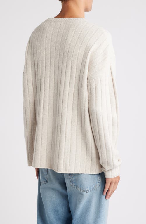 Shop Bp. Rib Crewneck Sweater In Beige Oatmeal Light Heather