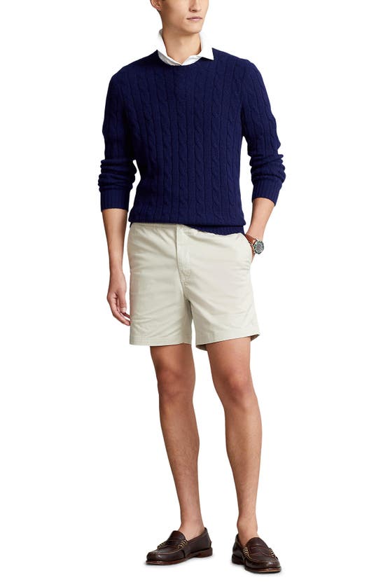 Polo Ralph Lauren Classic Fit Polo Prepster Shorts In Classic Stone