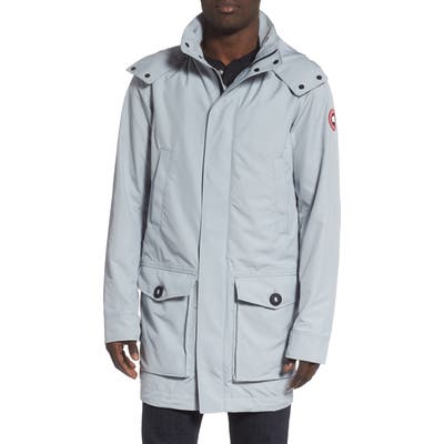 Canada Goose Crew Trench Jacket With Removable Hood, Grey