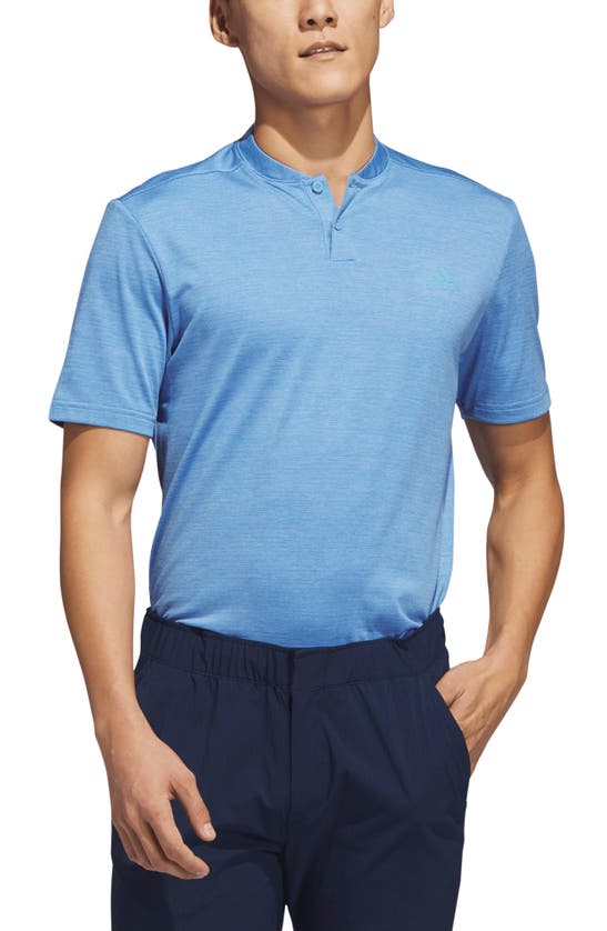 Adidas Golf Piqué Performance Polo In Blue Fusion/ Preloved Blue