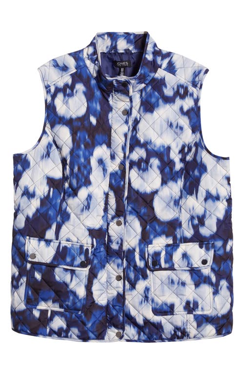 JONES NEW YORK JONES NEW YORK PRINT QUILTED VEST 