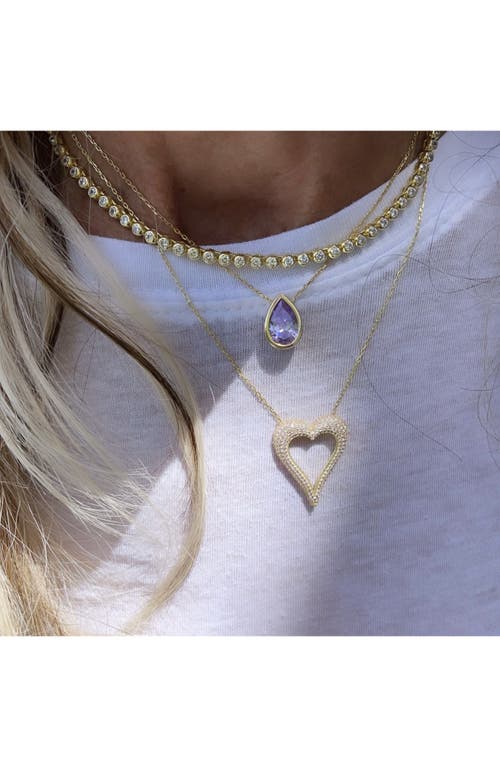 Shymi Classic Round Choker Necklace In Gold/white