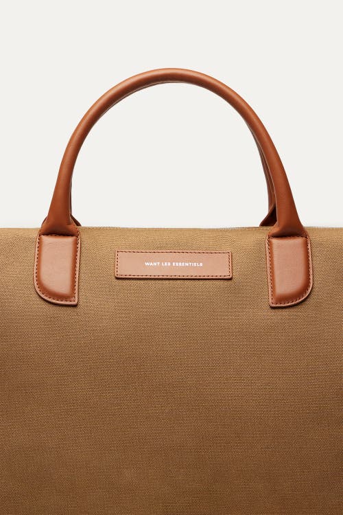 Want Les Essentiels De La Vie Want Les Essentiels O'hare Organic Cotton Canvas Tote In Dark Camel