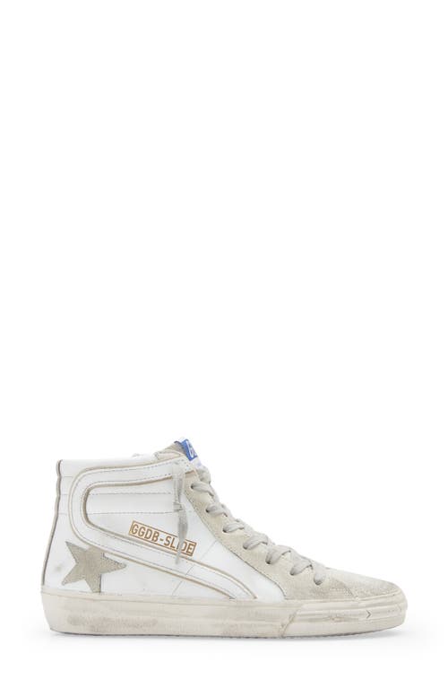 Shop Golden Goose Slide High Top Sneaker In White/ice