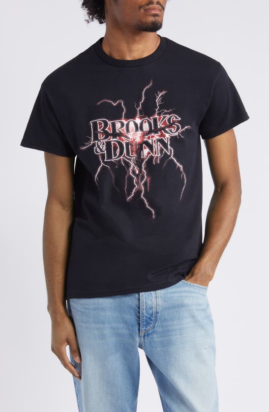 Shop Merch Traffic Brooks & Dunn Lightning Graphic T-shirt In Black