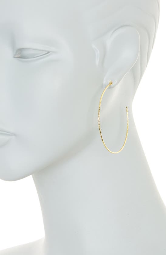 ARGENTO VIVO DIAMOND-CUT HOOP EARRINGS