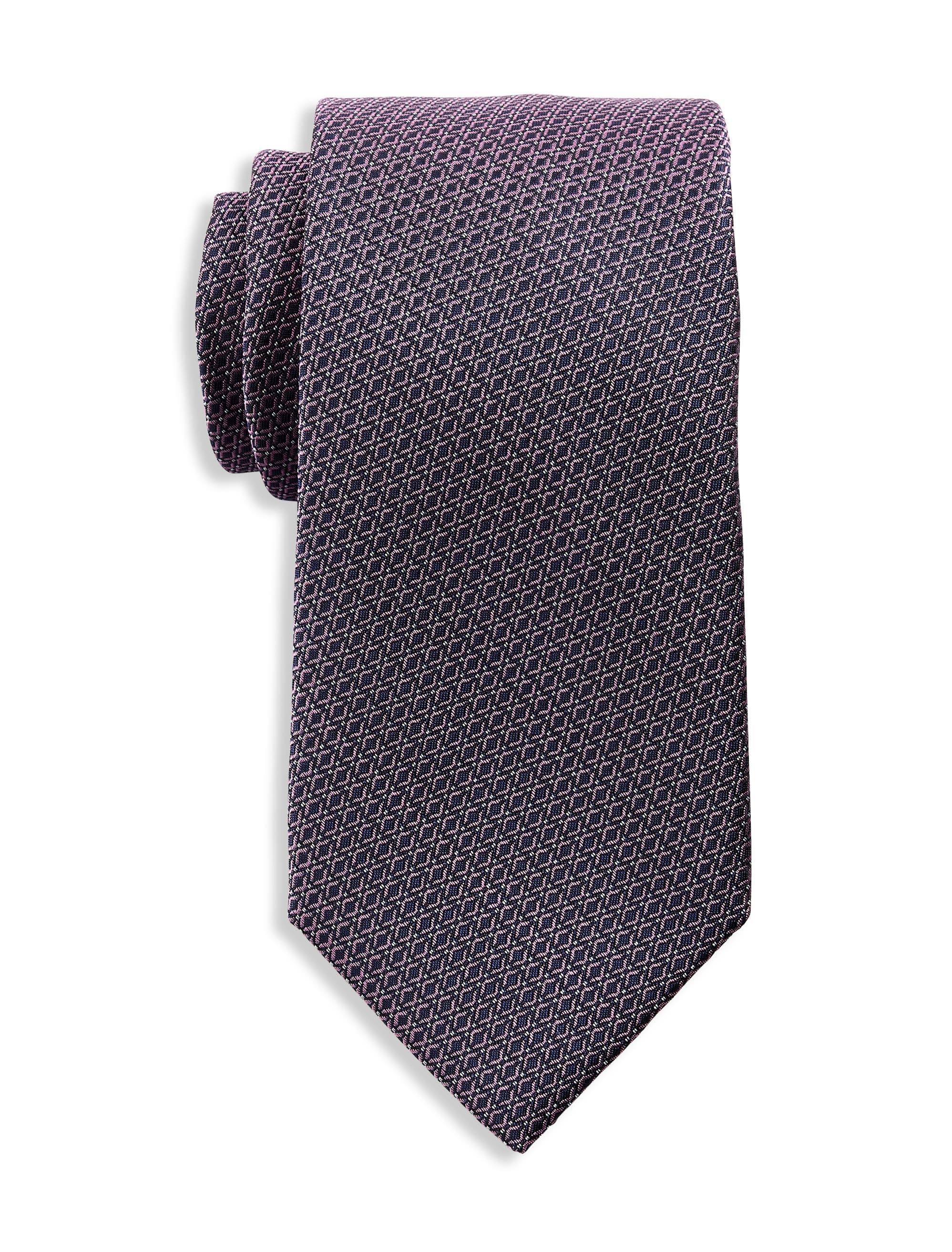 Michael Kors Barre Neat Patterned Tie in Pink 