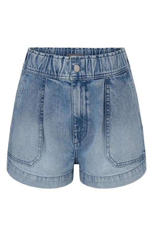 DL1961 Laura Elastic High Waist Denim Shorts in Super Light at Nordstrom, Size 30