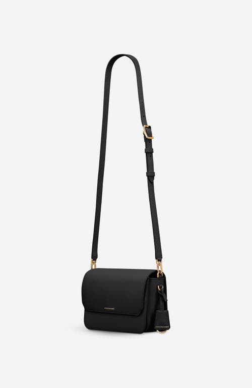 Maison De Sabre Maison De Sabré Medium Leather Flap Bag In Black Caviar
