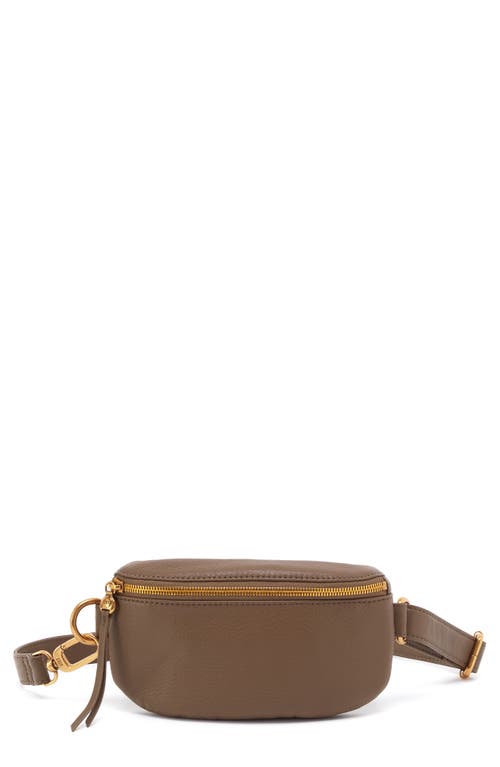 Shop Hobo Fern Leather Belt Bag In Dark Elm