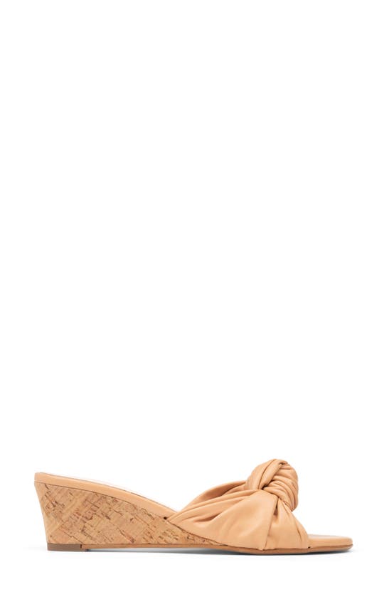 Patricia Green Savannah Wedge Slide Sandal In Beige