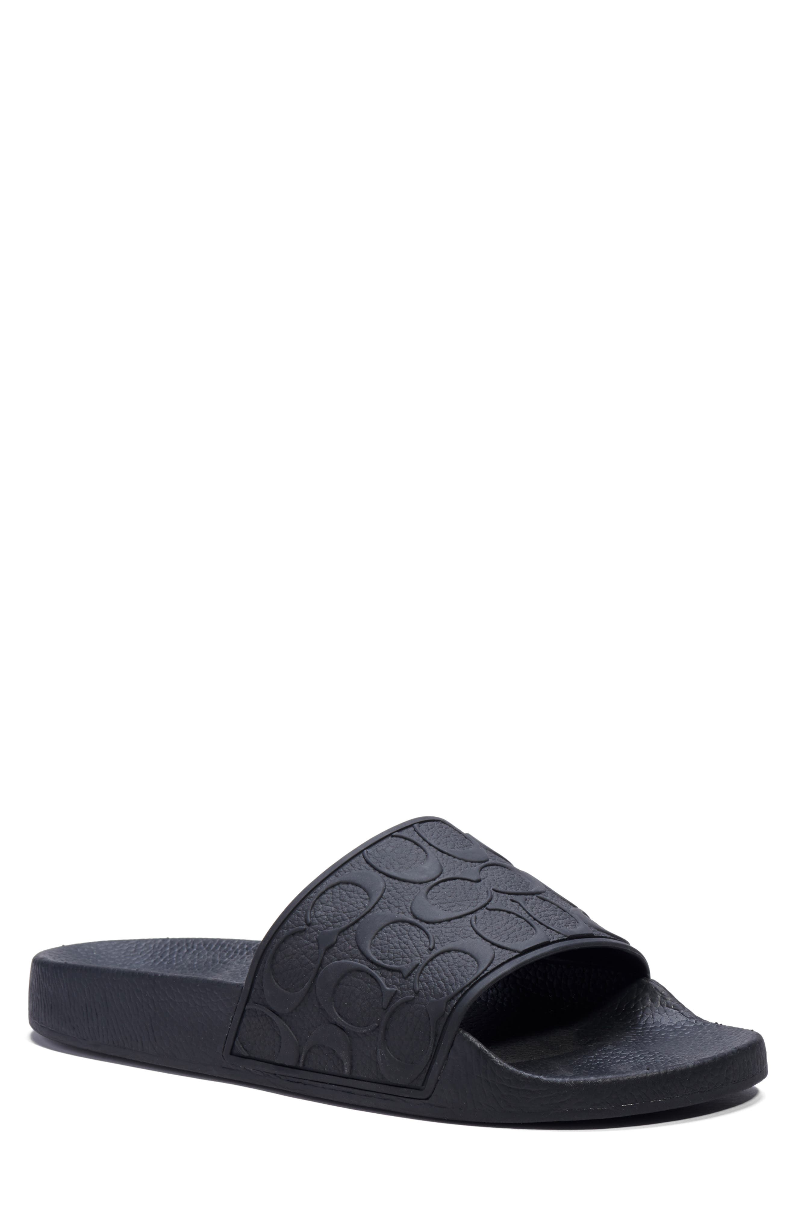 coach men's signature slides