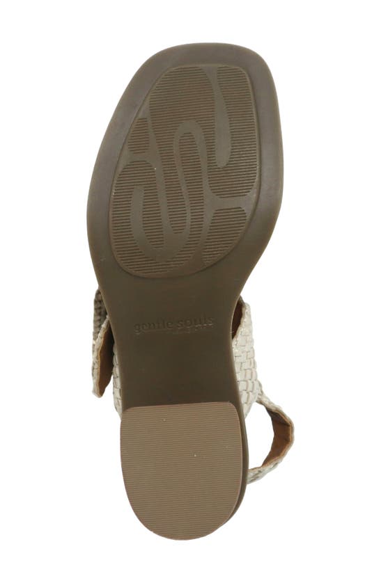 Shop Gentle Souls By Kenneth Cole Madylyn Slingback Sandal In Ice Metallic Leather