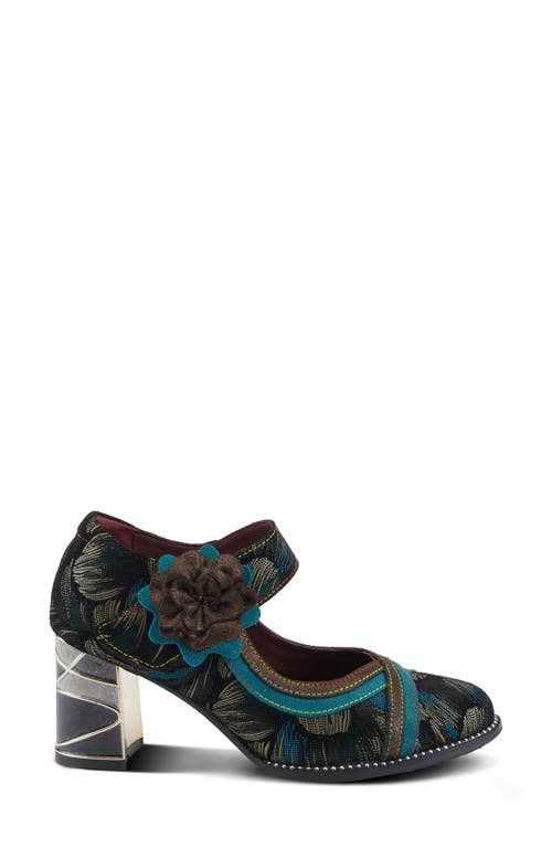 Shop L'artiste By Spring Step Beverlyhills Ankle Strap Pump In Teal Multi