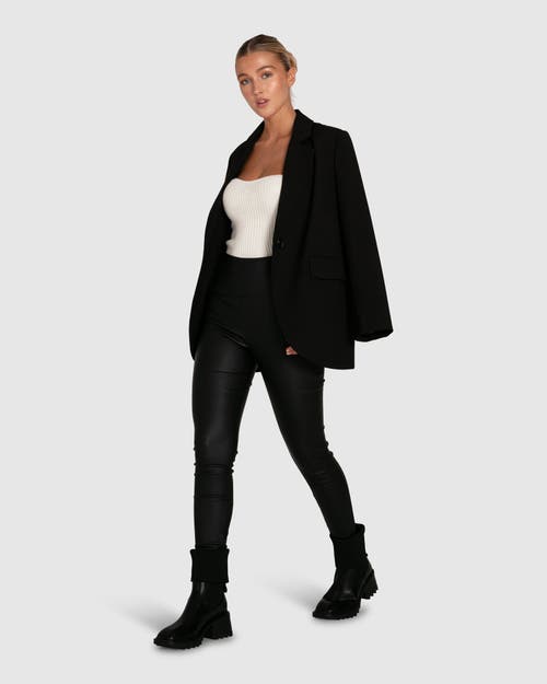 Belle & Bloom Unchained Heart Blazer In Black