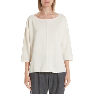 Max Mara Faggio Wool Sweater, White