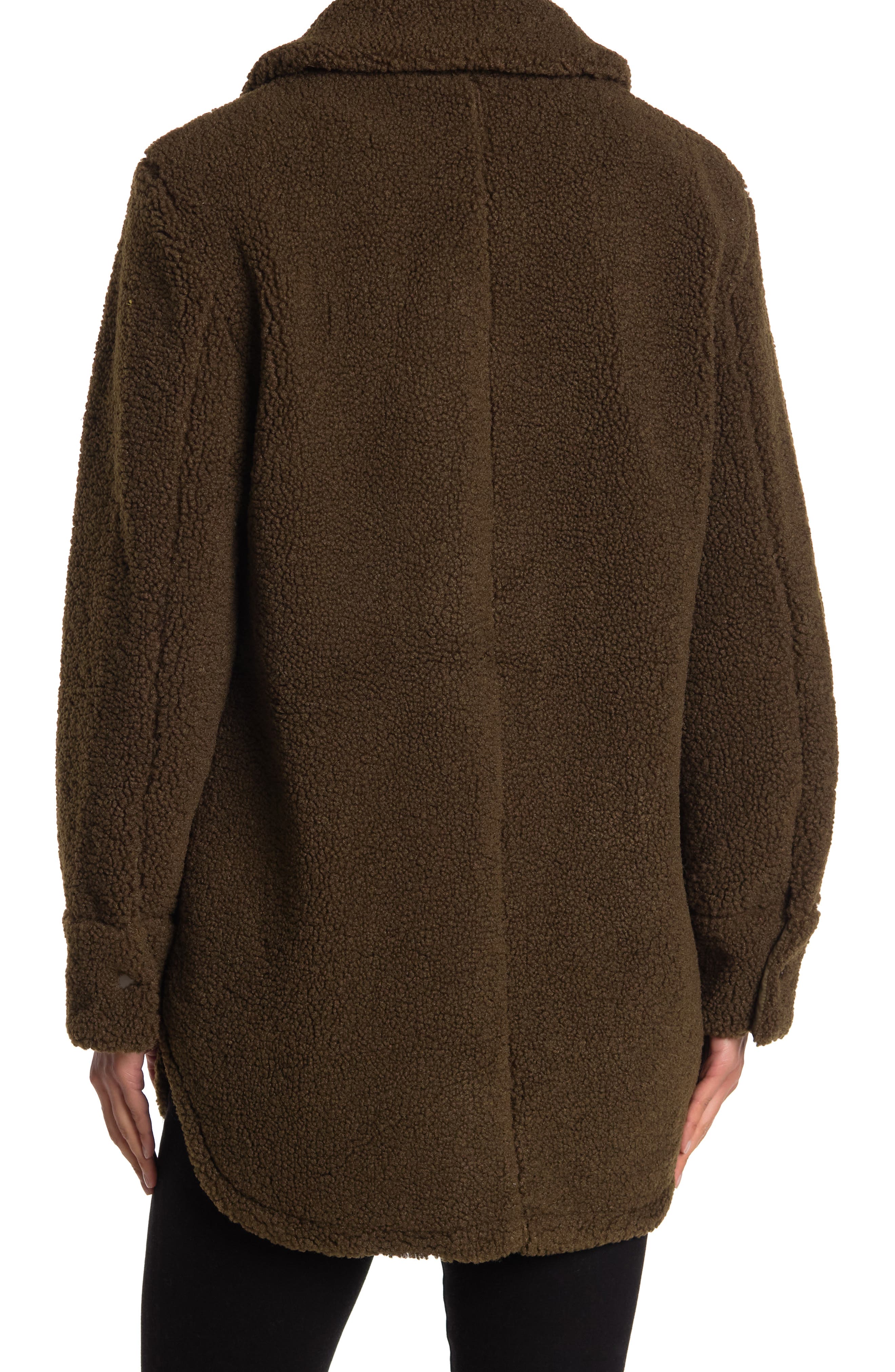 french connection faux shearling coat