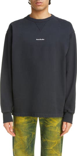 Acne studios embroidered cotton sweatshirt hotsell