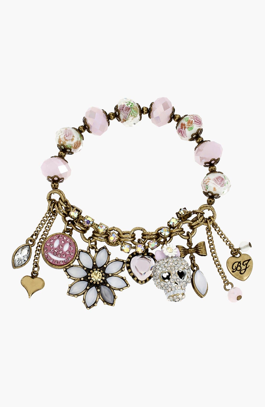 Betsey Johnson 'Girlie Grunge' Stretch Charm Bracelet Nordstrom