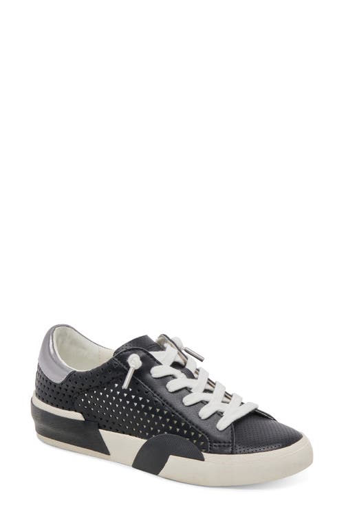 Shop Dolce Vita Zina Perforated 360 Slip-on Sneaker In Black Leather