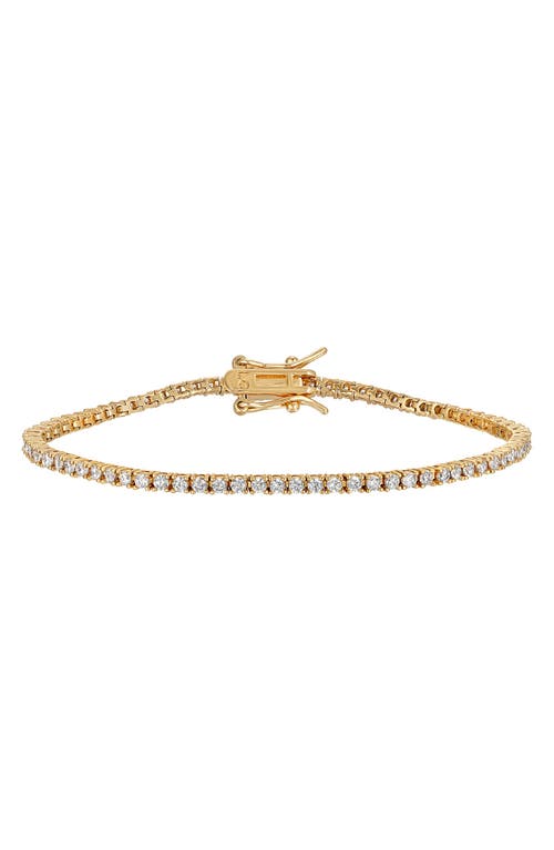 LILI CLASPE Amina Cubic Zirconia Tennis Anklet in Gold