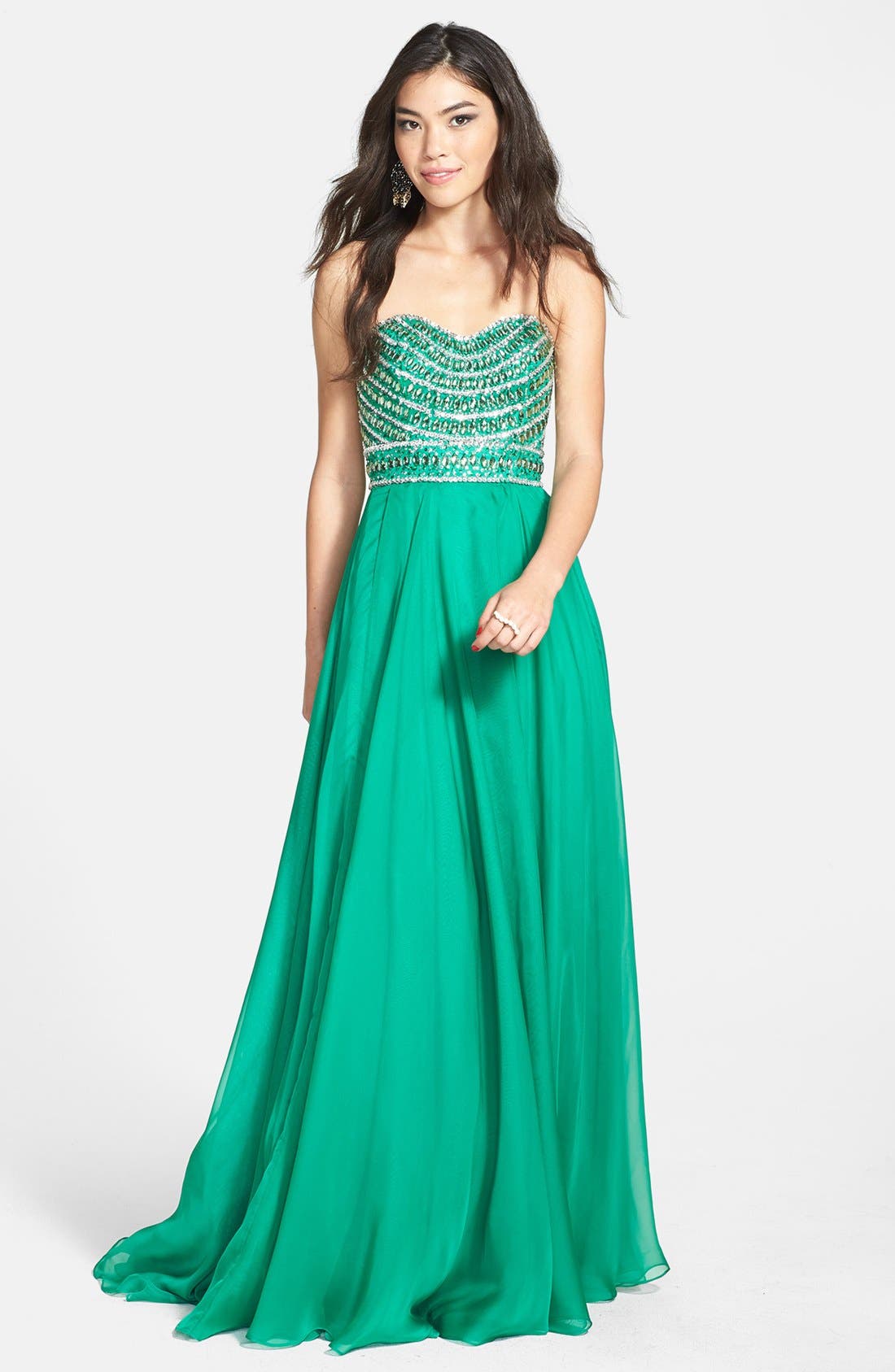 nordstrom green gown