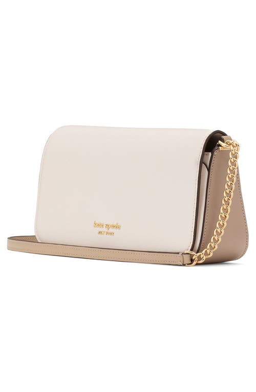 Kate Spade New York Devin Leather Chain Strap Crossbody Bag In Timeless Taupe Multi