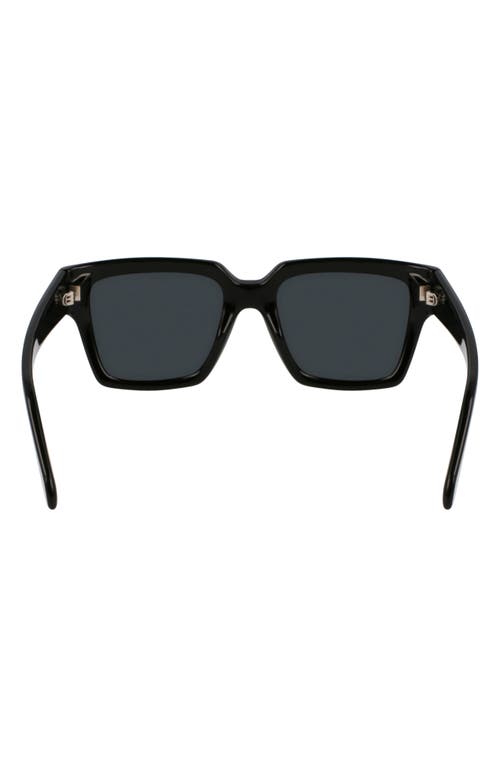 Ferragamo Gancini Acetate Square Sunglasses In Black