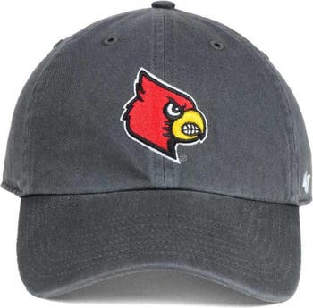 Men's '47 Charcoal Louisville Cardinals Vintage Clean Up Adjustable Hat