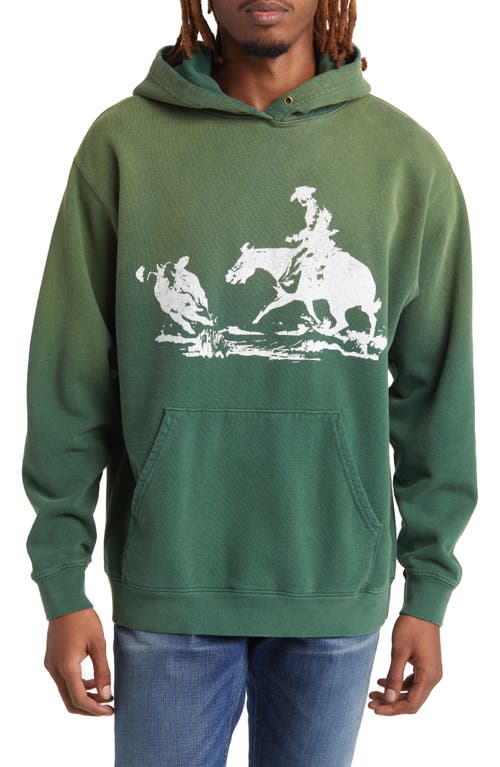 x Woolrich Original Outdoor Hooded Sweatshirt in Green