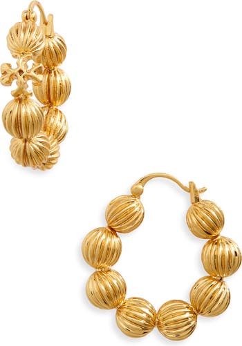 Tory burch discount gold hoop earrings