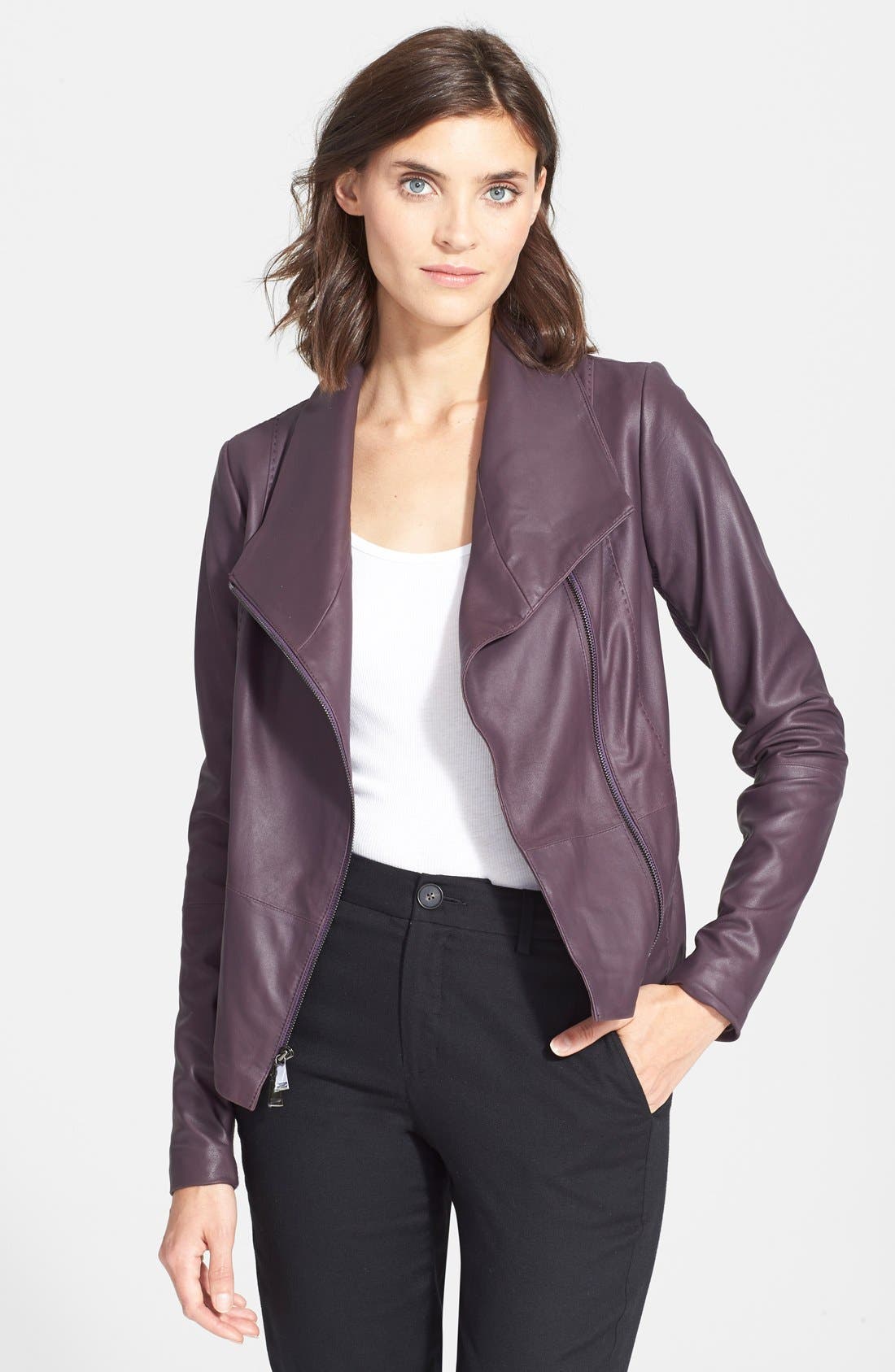 Vince Leather Scuba Jacket (Nordstrom Exclusive) Nordstrom