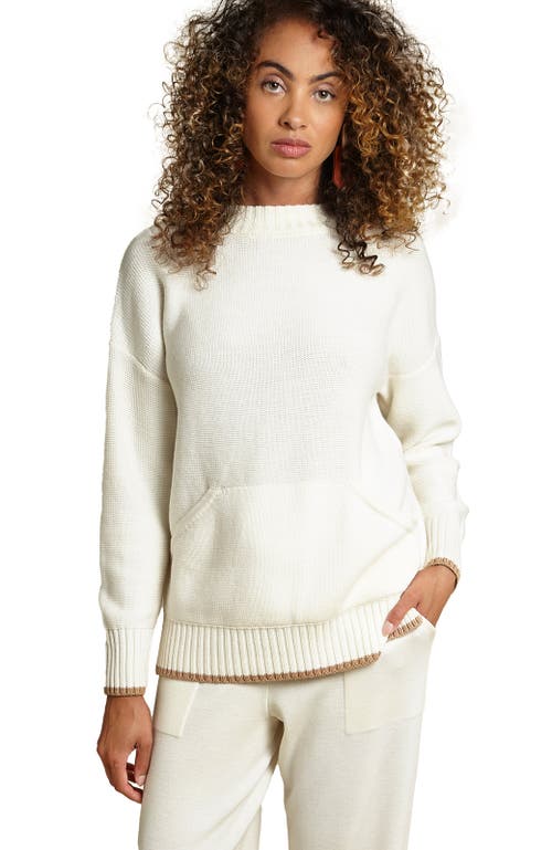 Shop Oyun Cozy Tunic Sweatshirt In Vanilla