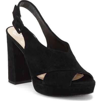 Vince Camuto Javasan Slingback Platform Sandal, Black