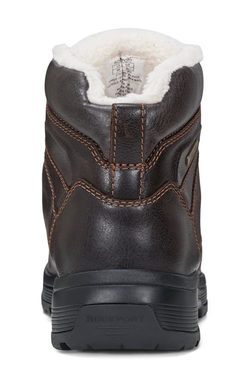 Shop Rockport Ezra Waterproof Boot In Dark Brown