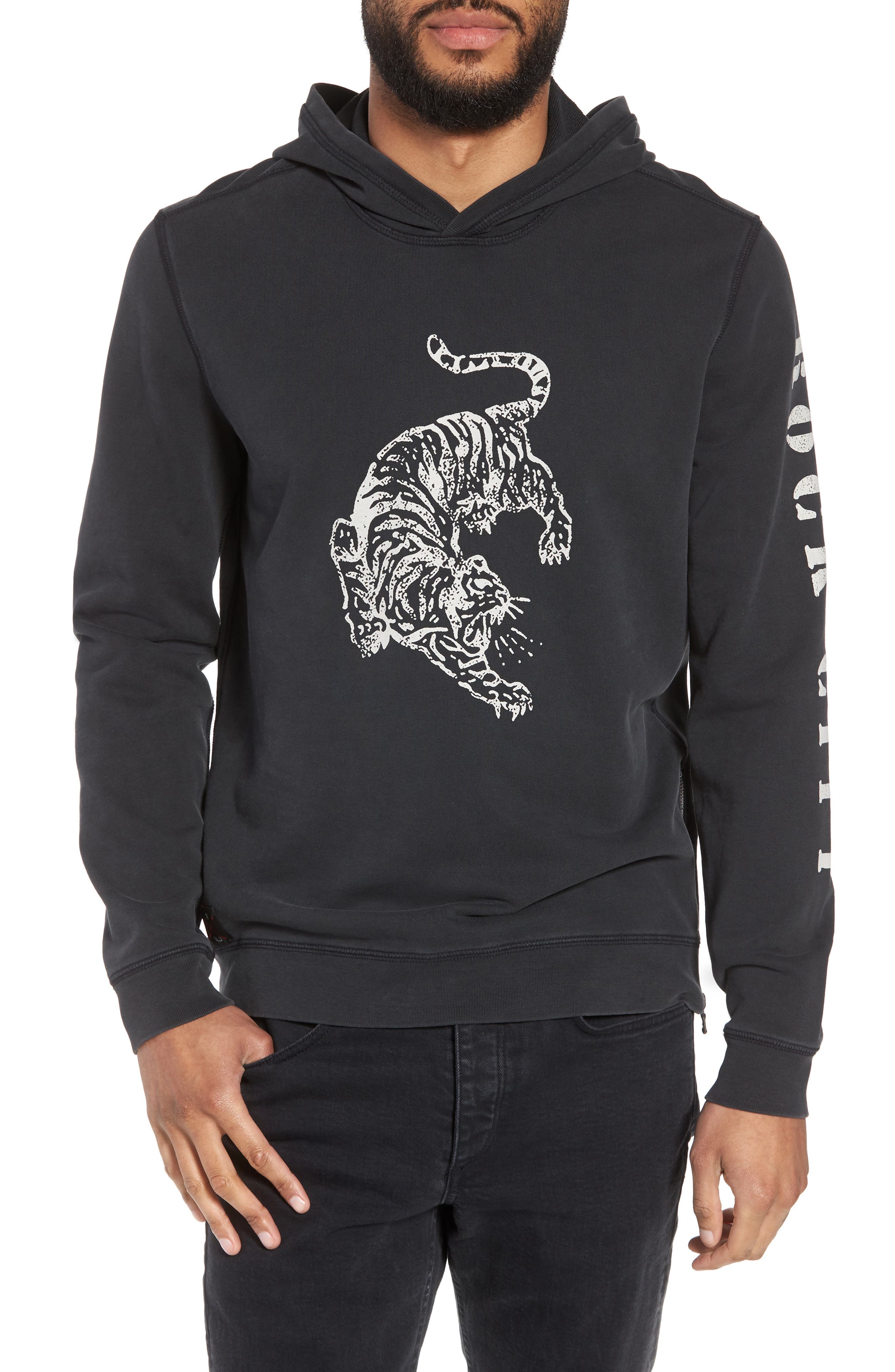 john varvatos pullover hoodie