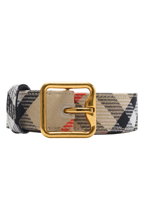 Burberry Check B-line Belt In Sand Ip Check