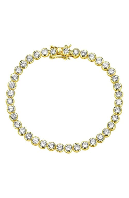 Melinda Maria Baroness Tennis Bracelet in Gold/white Diamondettes at Nordstrom