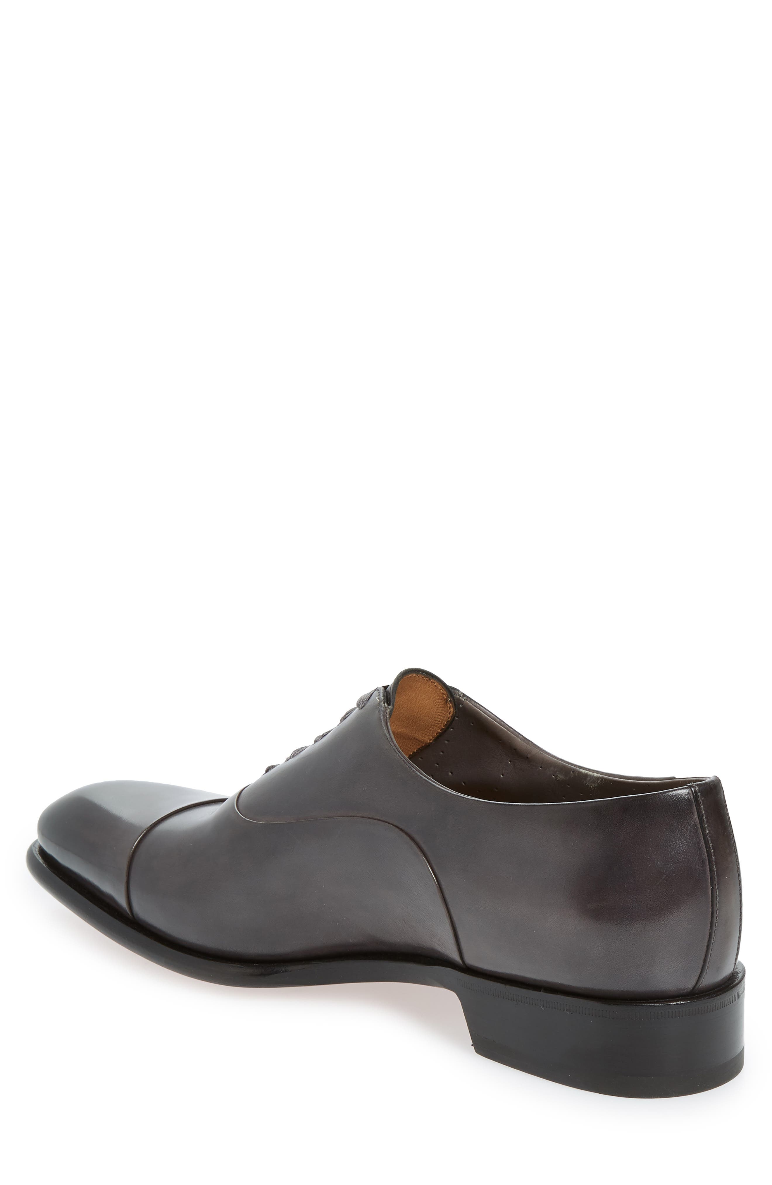 Santoni Isaac Cap Toe Oxford in Grey
