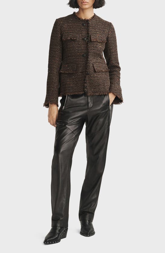 Rag & Bone Ezra Linton Tweed Blazer In Brown