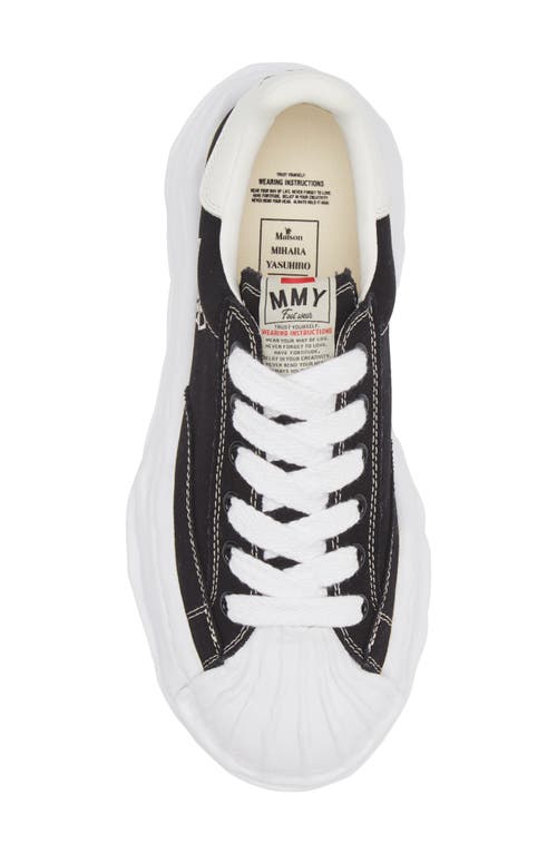 Miharayasuhiro Maison Mihara Yasuhiro Black Canvas Blakey Low Top Sneakers In Black