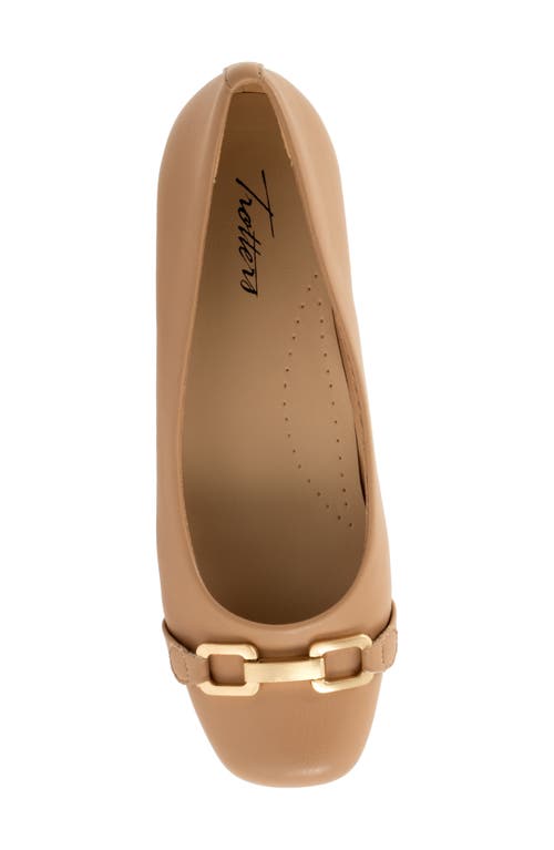 Trotters Sadie Flat In Beige