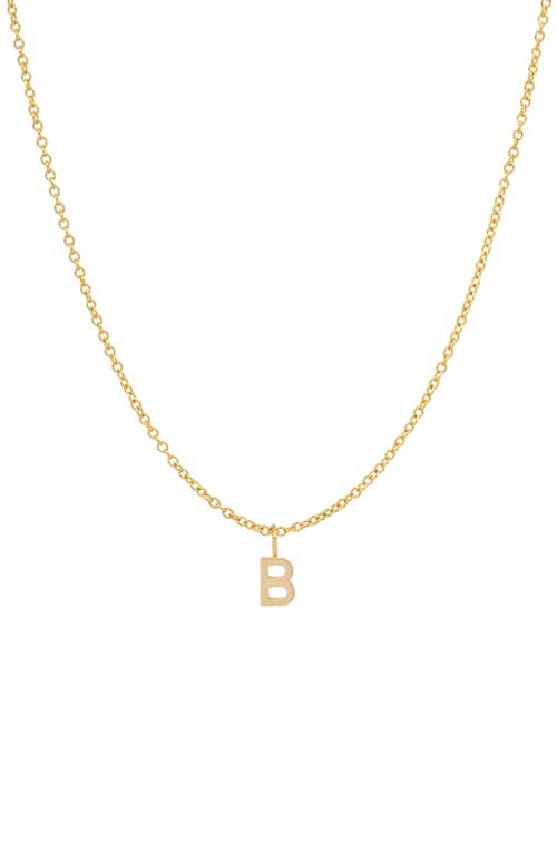 BYCHARI Initial Pendant Necklace in Gold-Filled-B